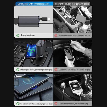 Chargeflow Retractable Car Charger